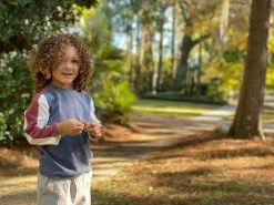 Me & Henry/Ettie & H Fall New Arrivals Chapin Sport Tee Blue W/Stripe