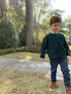 Me & Henry/Ettie & H Fall New Arrivals Dayton Sweater Green