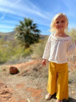 Me & Henry/Ettie & H Fall Zion Wideleg Jeans Mustard New Arrivals