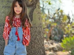 Me & Henry/Ettie & H Fall Zion Gypsy Blouse Red