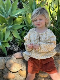 Me & Henry/Ettie & H Fall Zion Gypsy Blouse Aztec