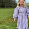 Me & Henry/Ettie & H Fall Inverness Shirred Peasant Dress