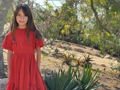 Me & Henry/Ettie & H Fall Zion Ruffle Hem Midi Dress New Arrivals