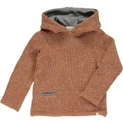 Me & Henry/Ettie & H Fall Lamar Knit Hooded Top Rust New Arrivals