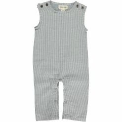 Me & Henry/Ettie & H Fall Edisto Romper Navy Stripe