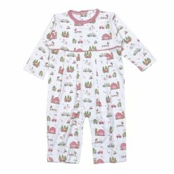 Baby Loren Fall 75% OFF Christmas Christmas In The Farm Pima Romper