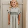 Ren & Rouge Fall Collared Hand Smocked Dress New Arrivals