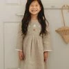 Ren & Rouge Fall Linen Embroidered Dress New Arrivals