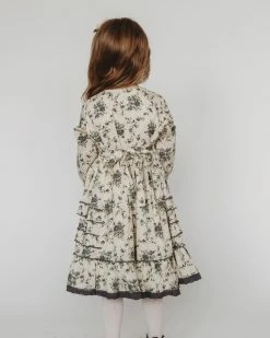 Ren & Rouge Fall Ruffled Printed Dress