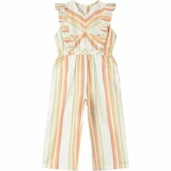 Me & Henry/Ettie & H Fall Zion Ruffle Jumpsuit Stripes New Arrivals