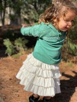 Me & Henry/Ettie & H Fall New Arrivals Chelsea Raw Edge Ra Ra Skirt