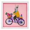 Karma Living 14x14 Stitch Wall Art-bunny Decor