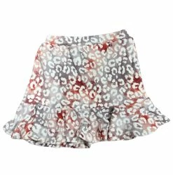 Area Code 407 Fall Anna Lilac & Red Hacci Animal Print Skirt