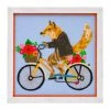 Karma Living Decor 14x14 Stitch Wall Art-fox