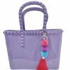 ZOMI GEMS Large Jelly Tote Lavender