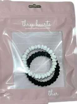 Three Hearts Baby Accessories Teething Bracelet Set