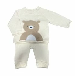 Baby Registry Bear Ivory Sweater Set