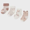 Mayoral Accessories Leopard Set Of 4 Socks Newborn