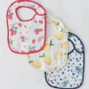 Little Unicorn Classic Bib 3 Pack - Berry Lemonade