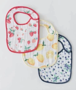 Little Unicorn Classic Bib 3 Pack - Berry Lemonade