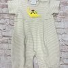 Squiggles Spring/Summer 2023 Dino Cars Striped Romper