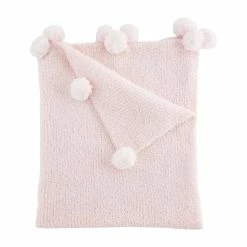 Hot Sale 👏 Mudpie Accessories Baby Accessories Pink Chenille Blanket 😉 3 Mudpie Accessories Baby Accessories Pink Chenille Blanket
