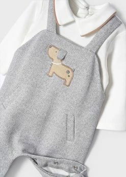 Mayoral Fall Grey Footie With Puppy New Arrivals