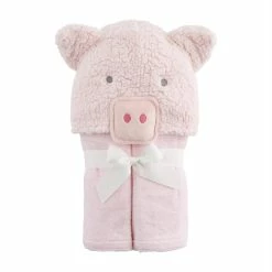 Mudpie Accessories Baby Pig Hooded Towel Baby Accessories