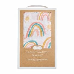 Baby Registry Rainbow Muslin Swaddle