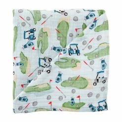 Mudpie Accessories Golf Muslin Swaddle