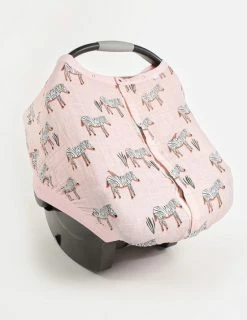 Little Unicorn Pink Zebra Car Seat Canopy Baby Accessories