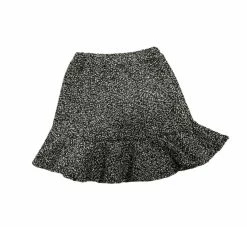 Area Code 407 Fall Camel & Black Ruffle Skirt