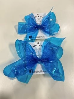 Beckys Baby Accessories Turquoise Jelly Bow
