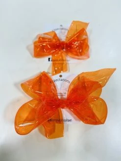 Beckys Baby Accessories Orange Jelly Bow