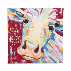 GLORY HAUS Home Is Where The Herd Is Cow Decor