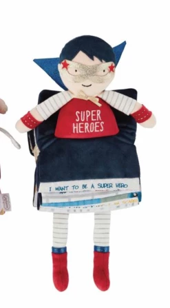 Mudpie Accessories Boy Super Hero Reading Pals Baby Accessories