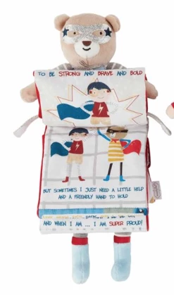 Mudpie Accessories Bear Super Hero Reading Pals Baby Accessories