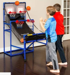 HEARTHSONG Toys Quad Shootout Basketball Set
