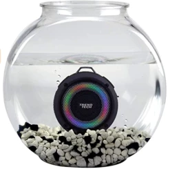 WIRELESS EXPRESS Toys Black LED Waterproof Speaker