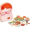 DJeco Toys Wooden Magnetics Portraito