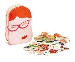 DJeco Toys Wooden Magnetics Portraito
