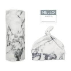 Mary Meyer MARBLE HELLO WORLD SWADDLE SET Baby Accessories