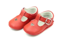 L'Amour Rosalie Heart Red Mary Jane Shoes