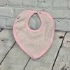 Paty Infant Clothing PINK BANDANA BIBS W/ADJ. STRAPS