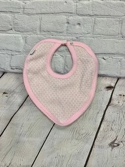 Paty Infant Clothing PINK BANDANA BIBS W/ADJ. STRAPS