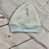 Paty Grey Stripe Cap W/Blue Trim Infant Clothing