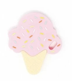 Three Hearts ICE CREAM SILICONE TEETHER