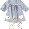 Bonnie Jean Fall 22 Chambray Rainbow Set