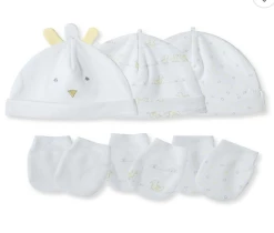 Little Me Infant Clothing 9-Piece Duck Pond Hat And Mitten Set