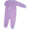 Sweet Bamboo Infant Clothing Pink Knit Weave Piped Romper